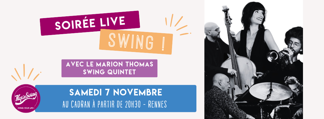 Soirée live Marion Thomas Quintet au Cadran